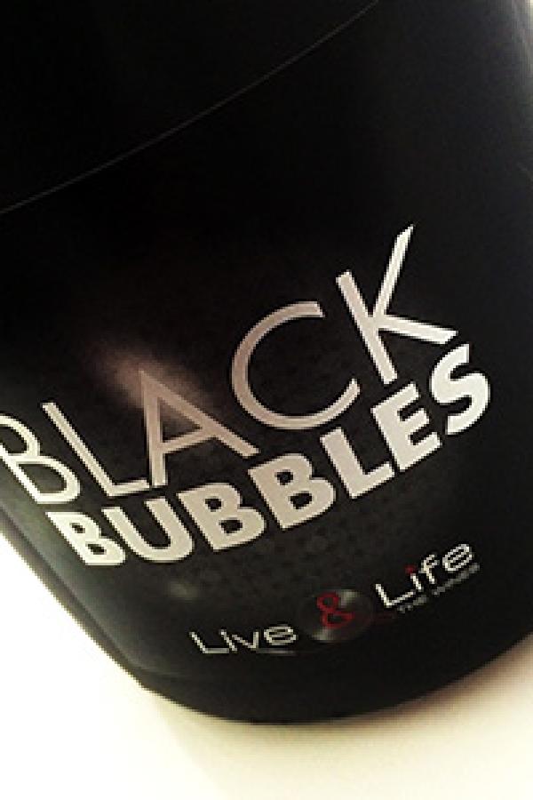 Etiquette Black Bubbles