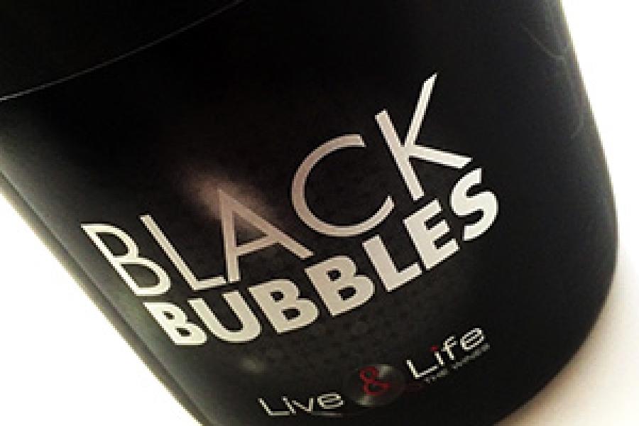 Etiquette Black Bubbles